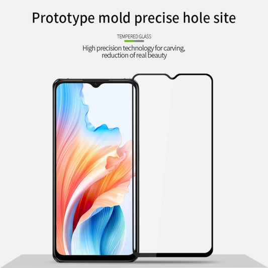 For OPPO A59 2023 MOFI 9H 2.5D Full Screen Tempered Glass Film(Black) by MOFI