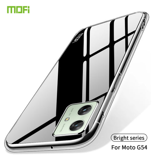 For Motorola Moto G54 MOFI Ming Series Ultra-thin TPU Phone Case(Transparent) by MOFI