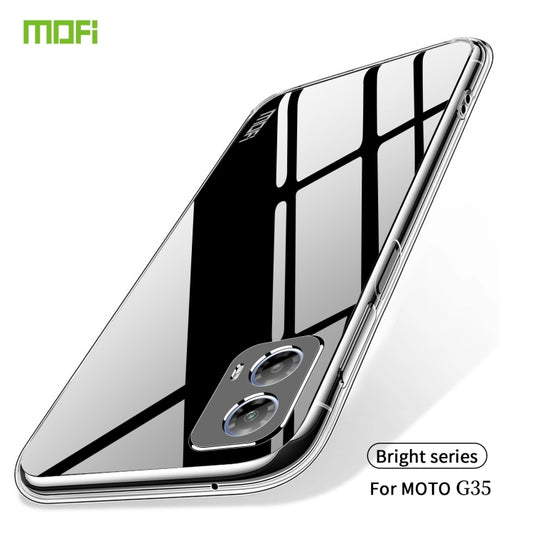For Motorola Moto G35 MOFI Ming Series Ultra-thin TPU Phone Case(Transparent) by MOFI