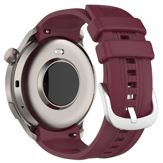 For Amazfit Balance A2286 Vertical Texture Silicone Watch Band(Wine) by buy2fix