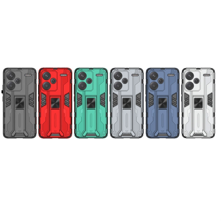 For Redmi Note 13 Pro+ Supersonic Armor PC Hybrid TPU Phone Case(Grey) by buy2fix