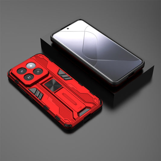 For Xiaomi 14 Pro Supersonic Armor PC Hybrid TPU Phone Case(Red) by buy2fix