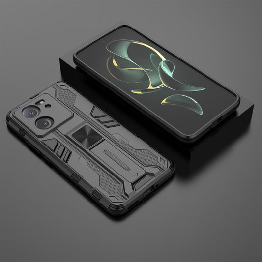 For Xiaomi 13T Supersonic Armor PC Hybrid TPU Phone Case(Black) by buy2fix