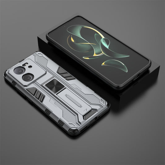 For Xiaomi 13T Supersonic Armor PC Hybrid TPU Phone Case(Grey) by buy2fix