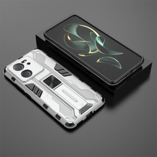 For Xiaomi 13T Pro Supersonic Armor PC Hybrid TPU Phone Case(Silver) by buy2fix