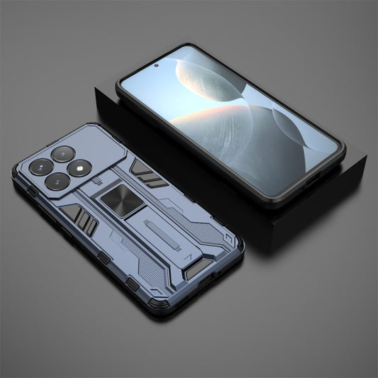 For Redmi K70 Supersonic Armor PC Hybrid TPU Phone Case(Blue) by buy2fix