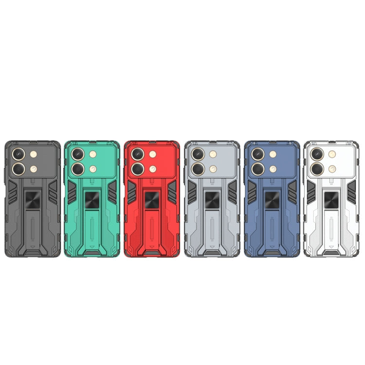 For Redmi Note 13R Pro Supersonic Armor PC Hybrid TPU Phone Case(Red) by buy2fix