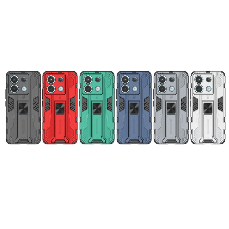 For Xiaomi Poco X6 Supersonic Armor PC Hybrid TPU Phone Case(Red) by buy2fix
