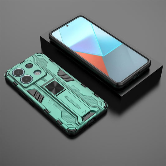 For Xiaomi Poco X6 Supersonic Armor PC Hybrid TPU Phone Case(Green) by buy2fix