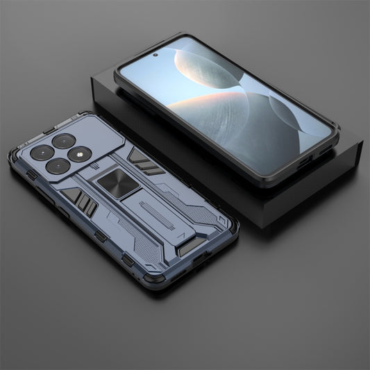 For Xiaomi Poco X6 Pro Supersonic Armor PC Hybrid TPU Phone Case(Blue) by buy2fix