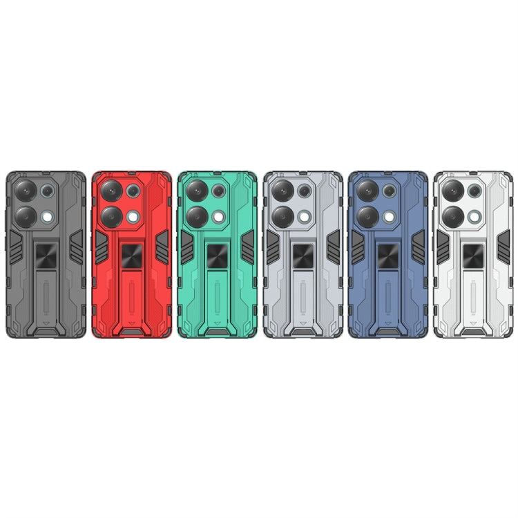 For Redmi Note 13 Pro 4G Supersonic Armor PC Hybrid TPU Phone Case(Blue) by buy2fix