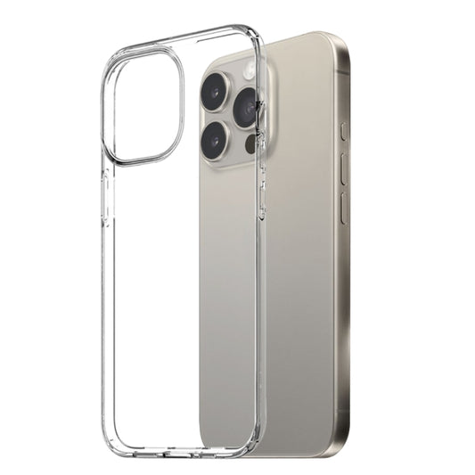 For iPhone 15 Pro NORTHJO 3 in 1 TPU Phone Case with Screen Film and Lens Film(Clear) - iPhone 15 Pro Cases by NORTHJO | Online Shopping UK | buy2fix