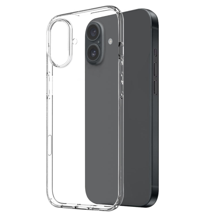 For iPhone 16 Plus NORTHJO 3 in 1 TPU Phone Case with Screen Film and Lens Film(Clear) by NORTHJO