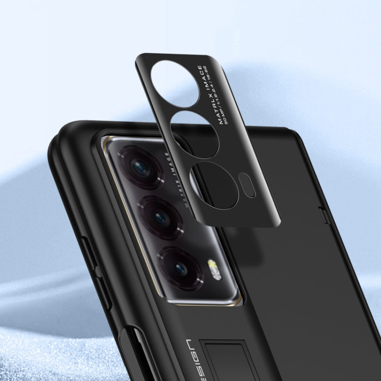 For Honor Magic Vs2 Skin-sensitive Case-film Integral Hinge Shockproof Phone Case(Black) - Honor Cases by buy2fix | Online Shopping UK | buy2fix