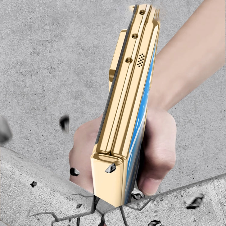 For Honor Magic Vs2 Electroplated Case-film Integral Hinge Shockproof Phone Case(Blue) - Honor Cases by buy2fix | Online Shopping UK | buy2fix