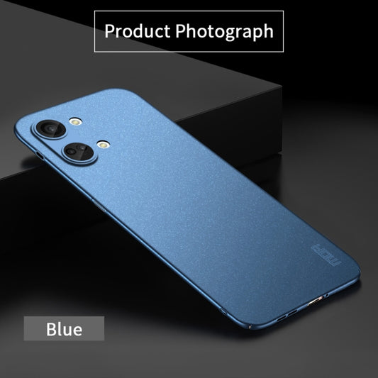 For OnePlus Ace 2V / Nord 3 MOFI Fandun Series Frosted PC Ultra-thin All-inclusive Phone Case(Blue) by MOFI