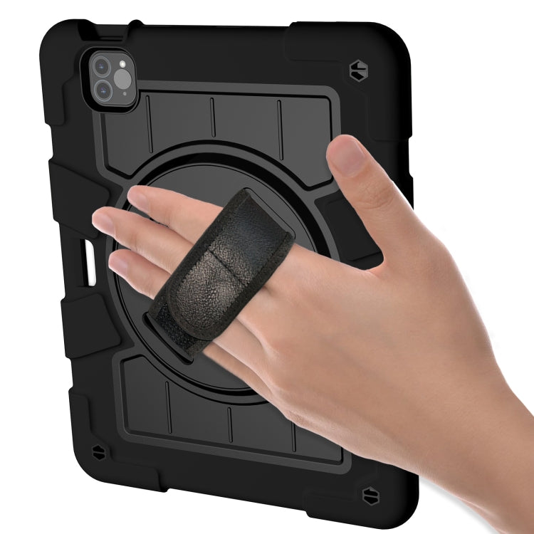 For iPad Pro 11 2018 / 2020 Silicone Hybrid PC Shockproof Tablet Case with Shoulder Strap(Black) - iPad Pro 11 (2020) Cases by buy2fix | Online Shopping UK | buy2fix