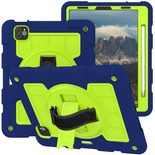 For iPad Pro 11 2018 / 2020 Silicone Hybrid PC Shockproof Tablet Case with Shoulder Strap(Tibetan Turquoise) - iPad Pro 11 (2020) Cases by buy2fix | Online Shopping UK | buy2fix