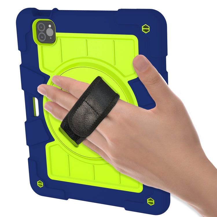 For iPad Pro 11 2018 / 2020 Silicone Hybrid PC Shockproof Tablet Case with Shoulder Strap(Tibetan Turquoise) - iPad Pro 11 (2020) Cases by buy2fix | Online Shopping UK | buy2fix