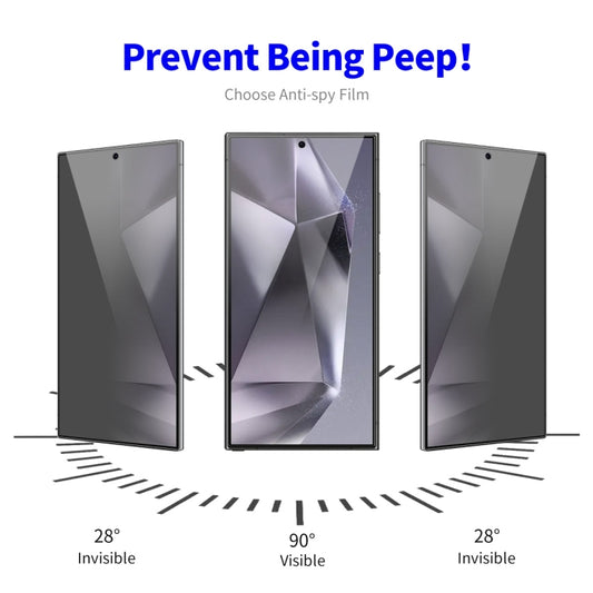 For Samsung Galaxy S24 Ultra 5G 5pcs ENKAY Hat-Prince 28 Degree Anti-peeping Privacy Tempered Glass Film by ENKAY