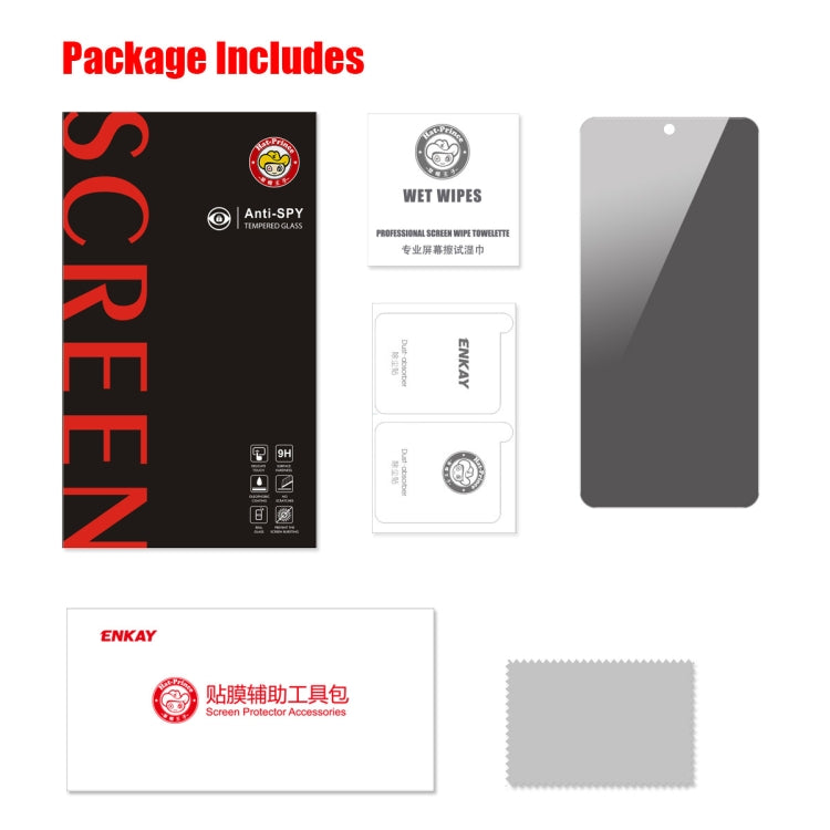 For Samsung Galaxy A35 ENKAY Hat-Prince 28 Degree Anti-peeping Privacy Tempered Glass Film by ENKAY