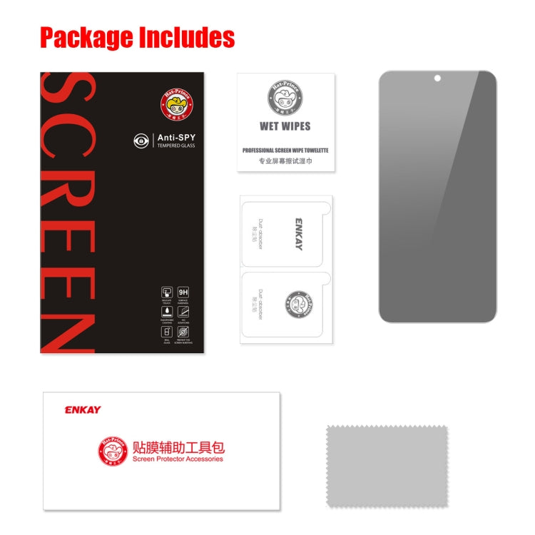 For Samsung Galaxy S24+ 5G ENKAY Hat-Prince 28 Degree Anti-peeping Privacy Tempered Glass Film by ENKAY