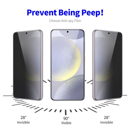 For Samsung Galaxy S23 5G 2pcs ENKAY Hat-Prince 28 Degree Anti-peeping Privacy Tempered Glass Film by ENKAY