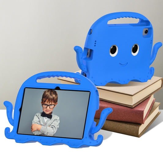 For Samsung Galaxy Tab S6 Lite 2024 Octopus Style EVA Hybrid PC Shockproof Tablet Case with Strap(Blue) by buy2fix