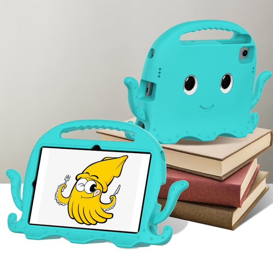For Samsung Galaxy Tab S6 Lite 2024 Octopus Style EVA Hybrid PC Shockproof Tablet Case with Strap(Glacial Green) by buy2fix