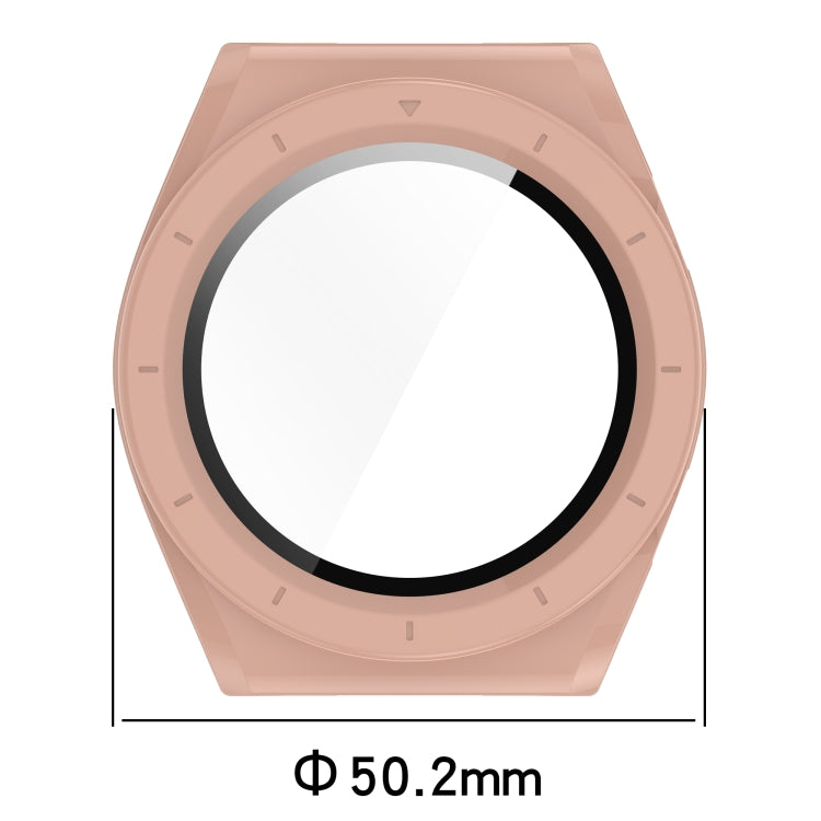 For Xiaomi Watch H1 PC + Tempered Film Integrated Watch Protective Case(Beige) by buy2fix