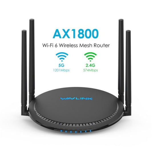 WAVLINK WN531AX2 AX1800 Dual Band Gigabit Wireless Internet Router WiFi 6 Repeater, Plug:AU Plug by WAVLINK