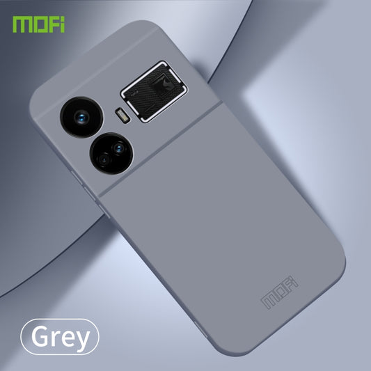 For Realme GT5 MOFI Qin Series Skin Feel All-inclusive PC Phone Case(Gray) by MOFI