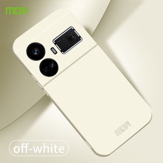 For Realme GT5 MOFI Qin Series Skin Feel All-inclusive PC Phone Case(Beige) by MOFI