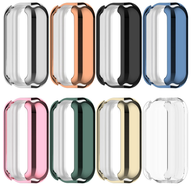 For Redmi Band 2 Full Package TPU Electroplated Watch Protective Case(Pink) by buy2fix