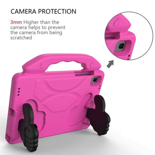 For Samsung Galaxy Tab S6 Lite 2024 Thumb Bracket EVA Shockproof Tablet Case(Rose Red) by buy2fix