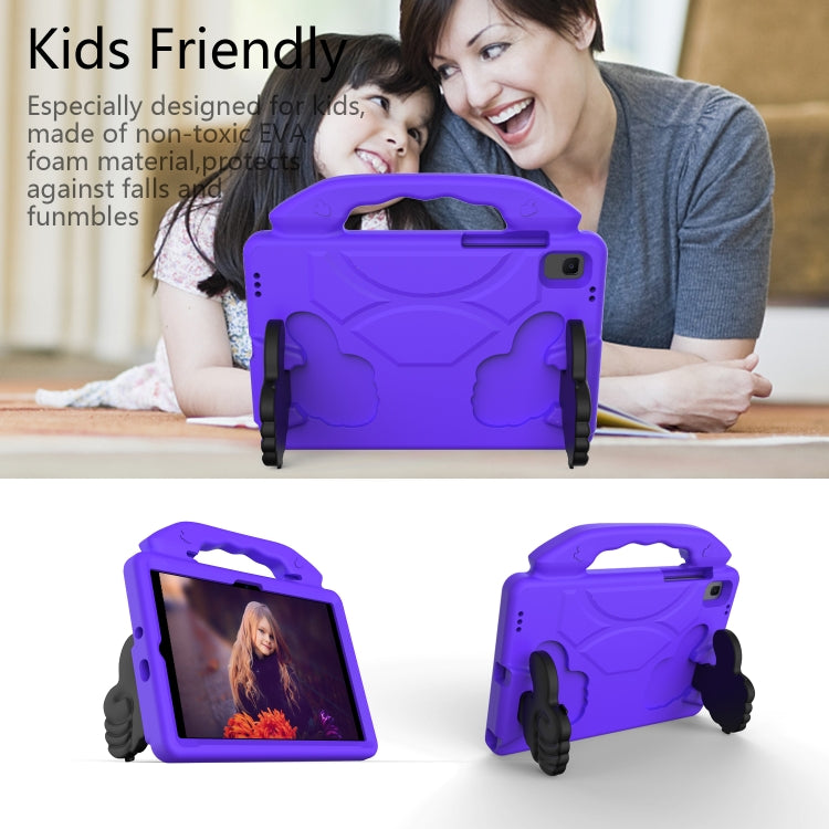 For Samsung Galaxy Tab S6 Lite 2024 Thumb Bracket EVA Shockproof Tablet Case(Purple) by buy2fix