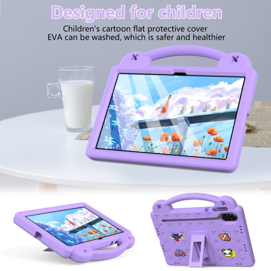 For Honor X8 Pro 11.5 Handle Kickstand Children EVA Shockproof Tablet Case(Light Purple) - Honor by buy2fix | Online Shopping UK | buy2fix