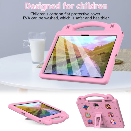 For Honor Pad 9 2023 12.1 Handle Kickstand Children EVA Shockproof Tablet Case(Pink) by buy2fix