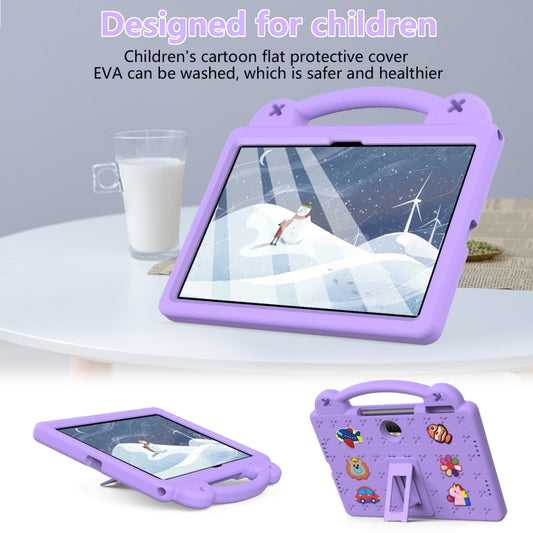 For Honor Pad 9 2023 12.1 Handle Kickstand Children EVA Shockproof Tablet Case(Light Purple) - Honor by buy2fix | Online Shopping UK | buy2fix