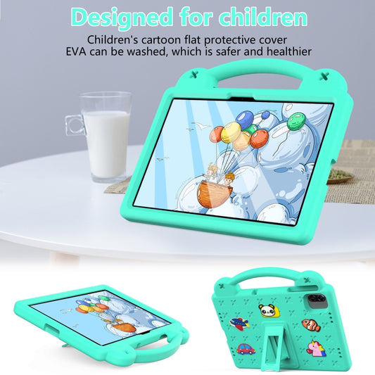 For Honor Pad X8a Handle Kickstand Children EVA Shockproof Tablet Case(Mint Green) - Honor by buy2fix | Online Shopping UK | buy2fix