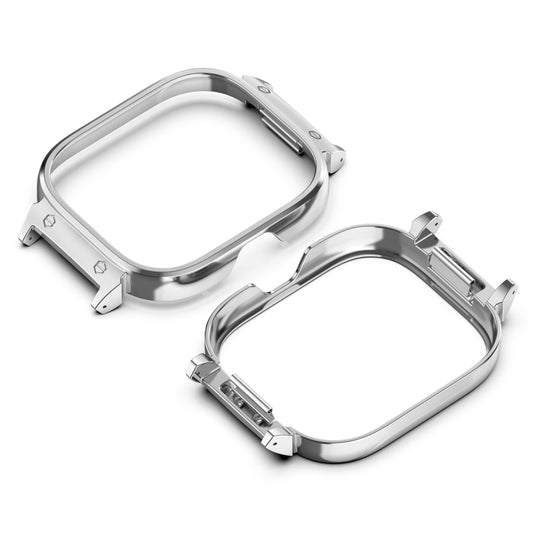 For Redmi Watch 4 Metal Frame Watch Protective Case(Silver) by buy2fix