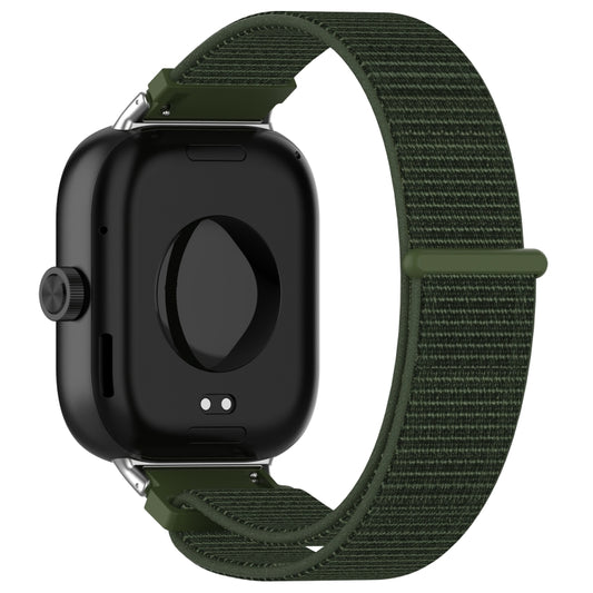 For Redmi Watch 4 / Watch 5 Nylon Loop Metal Connector Watch Band(Army Green) by buy2fix