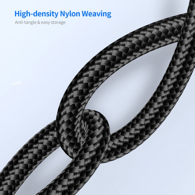 ENKAY 6-in-1 5A USB / Type-C to Type-C / 8 Pin / Micro USB Multifunction Fast Charging Cable, Cable Length:2m(Black) by ENKAY