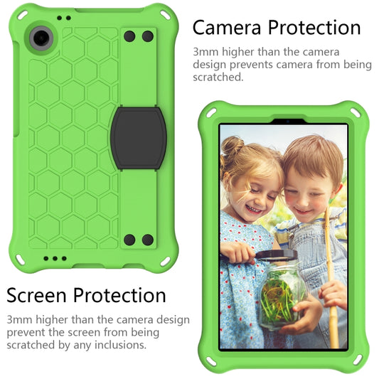 For Blackview Tab 60 8.7 2023 Honeycomb EVA Hybrid PC Tablet Case with Strap(Green+Black) by buy2fix