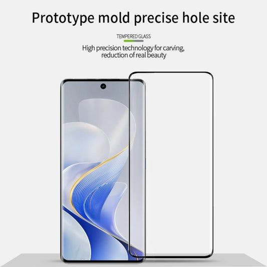 For vivo S19 Pro PINWUYO 9H 3D Hot Bending Tempered Glass Film(Black) by PINWUYO