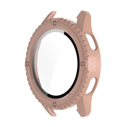 For Xiaomi Watch S3 ENKAY Hat-Prince Full Coverage Tempered Glass Film Integrated PC Watch Cover(Pink) by ENKAY