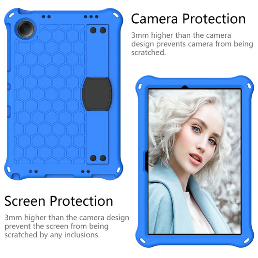 For Samsung Galaxy Tab A9+ 11 X216B Honeycomb EVA Hybrid PC Tablet Case with Strap(Blue+Black) - Galaxy Tab A9+ by buy2fix | Online Shopping UK | buy2fix