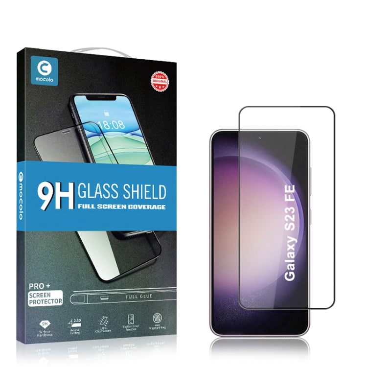 For Samsung Galaxy S23 FE 5G mocolo 2.5D Full Glue Full Cover Tempered Glass Film by mocolo