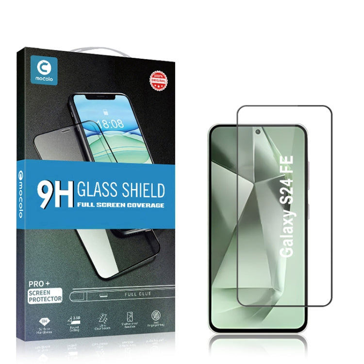 For Samsung Galaxy S24 FE 5G mocolo 2.5D Full Glue Full Cover Tempered Glass Film by mocolo