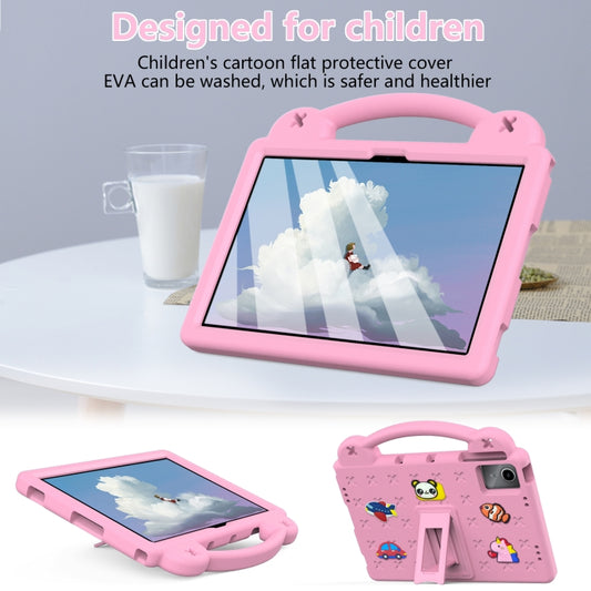 For DOOGEE T30 Pro 11 2023 Handle Kickstand Children EVA Shockproof Tablet Case(Pink) by buy2fix